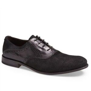 John Varvatos suede Buck Saddle shoes